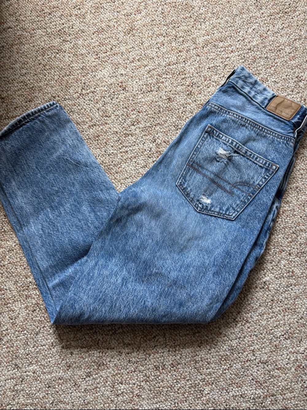 Light Blue Denim curvy mom jeans